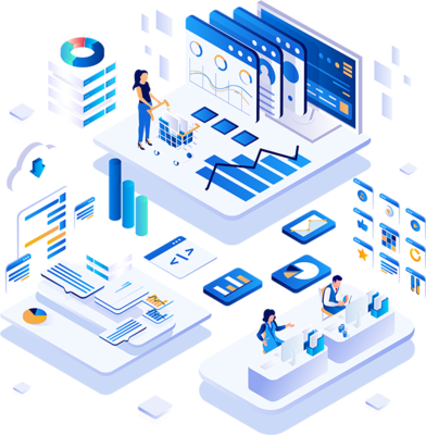 藍色企業科技 一體化UI設計賦能軟件系統開發